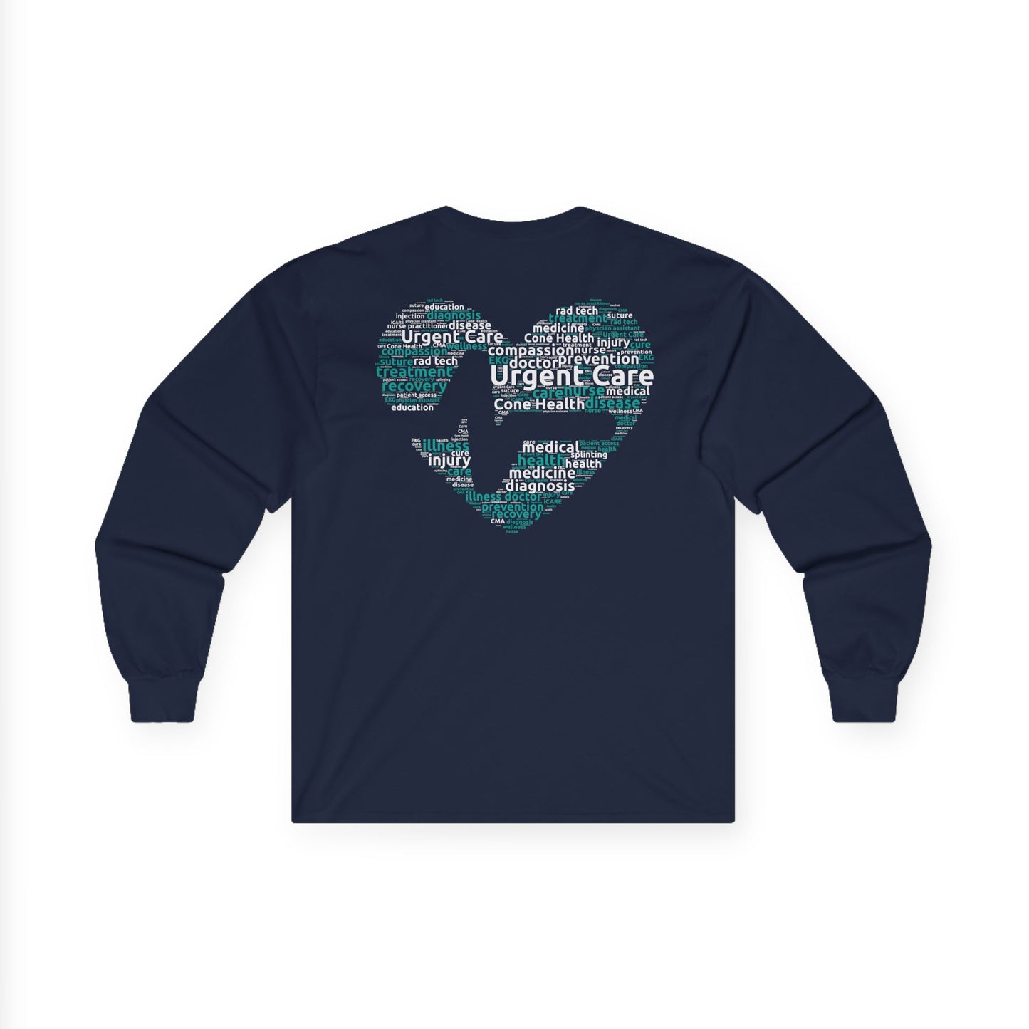 URGENT CARE (Word Heart) Long Sleeve T-Shirt