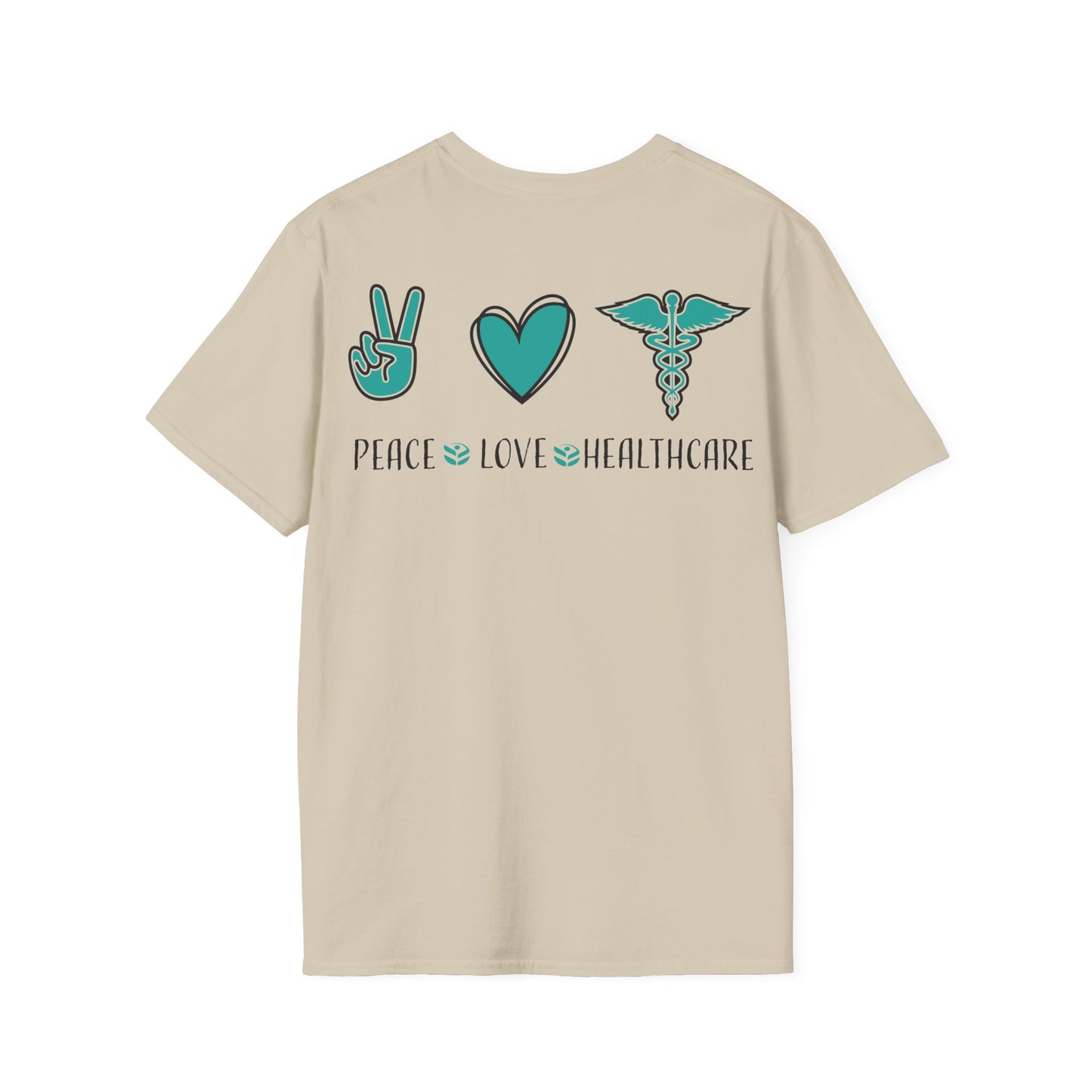 URGENT CARE (Peace, Love & Healthcare) Unisex Softstyle T-Shirt