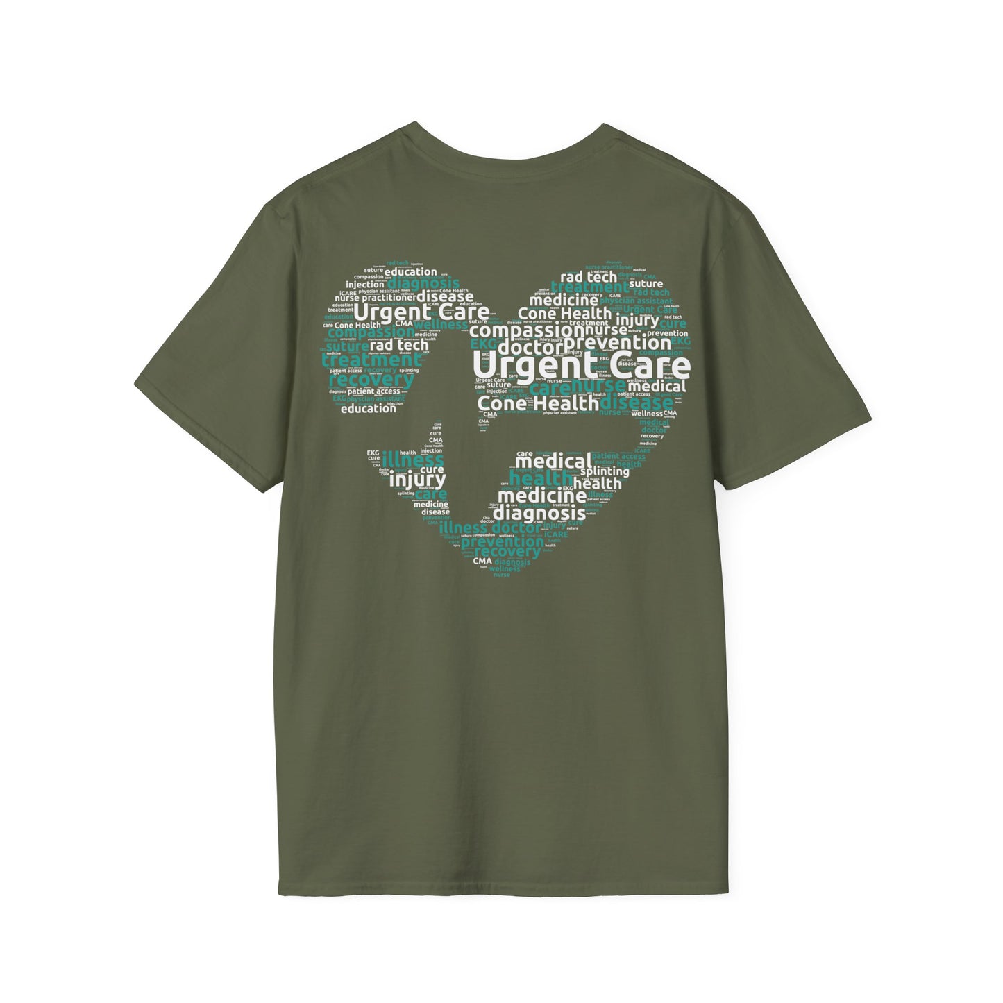 URGENT CARE (Word Heart) Unisex Softstyle T-Shirt