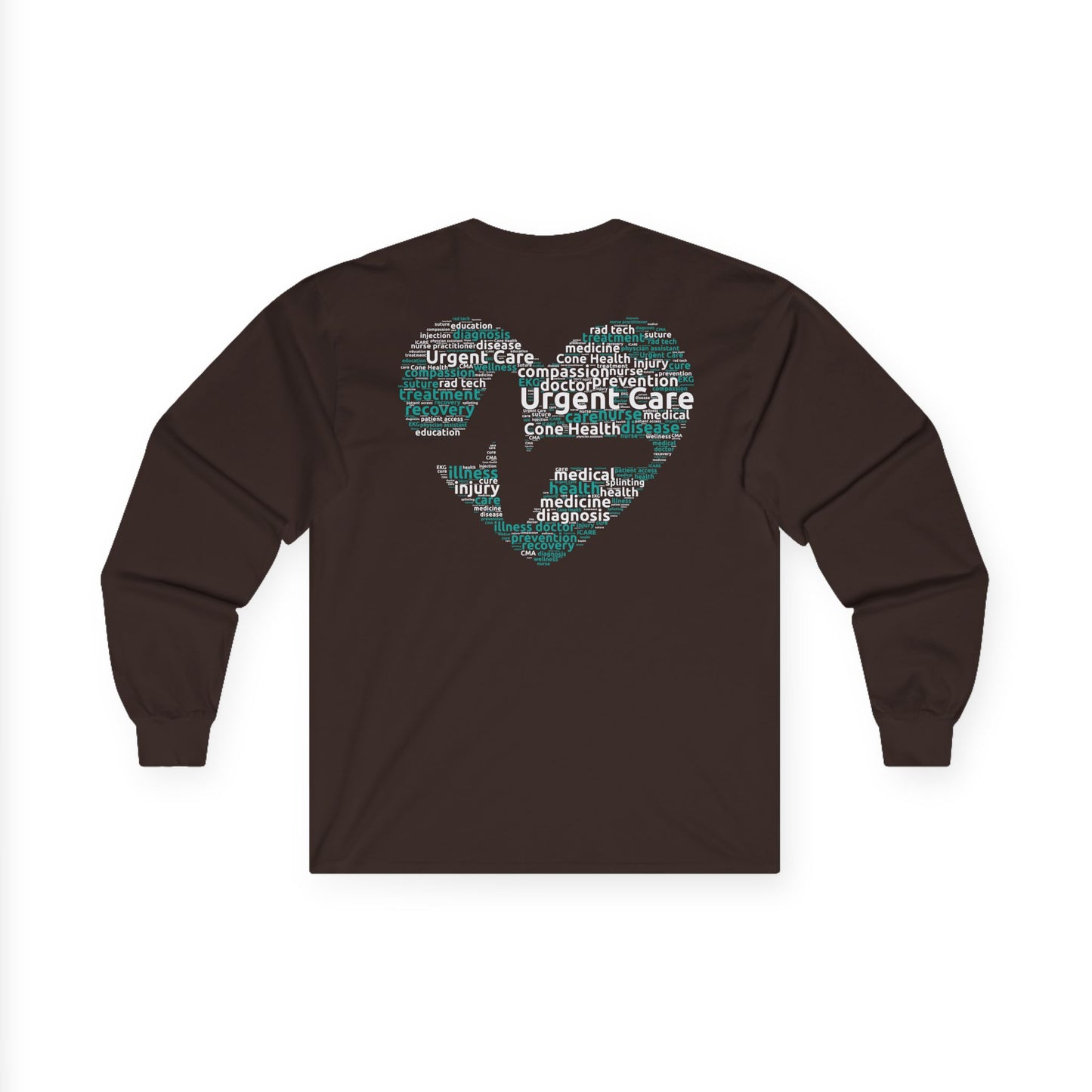 URGENT CARE (Word Heart) Long Sleeve T-Shirt