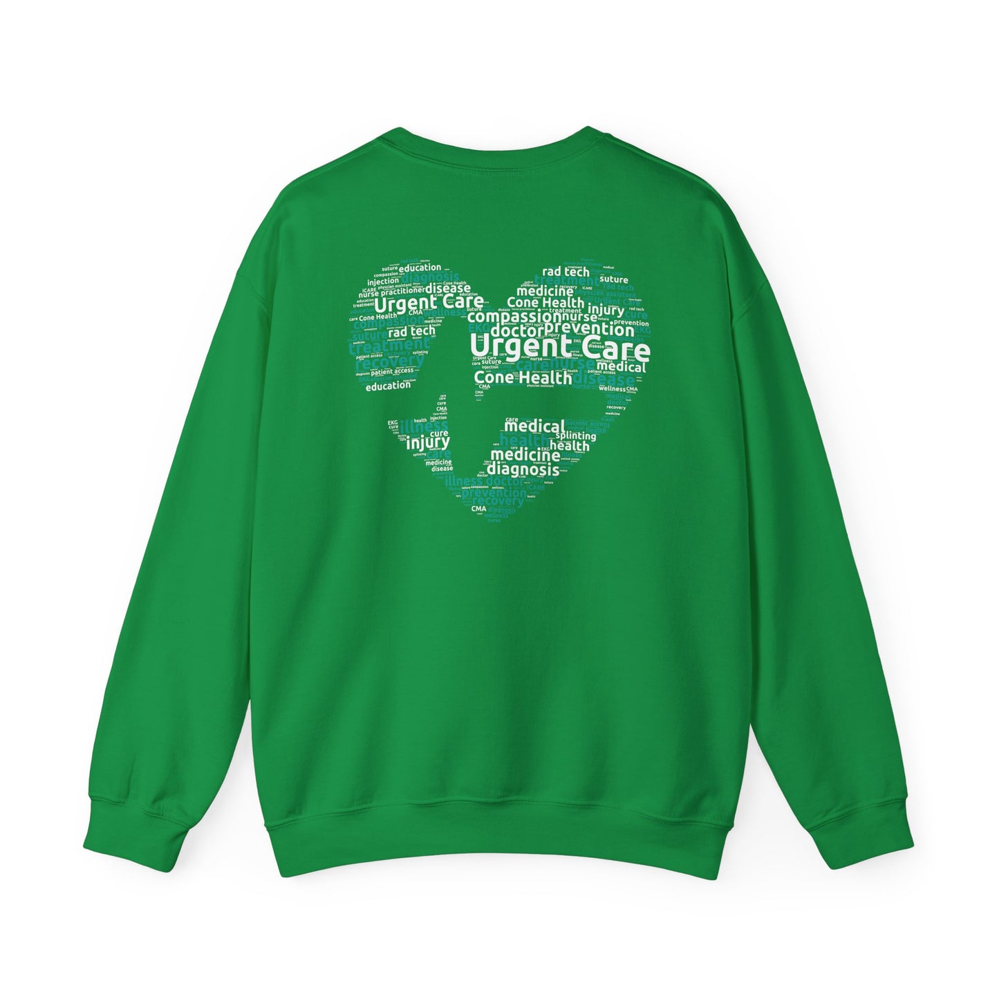 URGENT CARE (Word Heart) Crewneck Sweatshirt