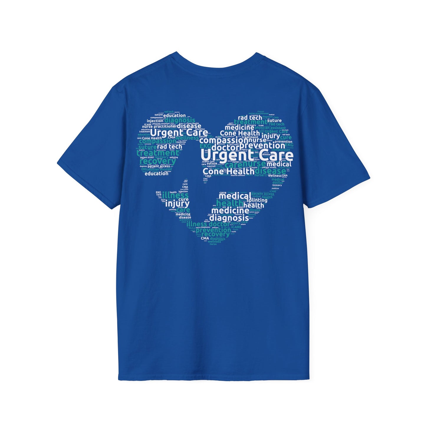 URGENT CARE (Word Heart) Unisex Softstyle T-Shirt