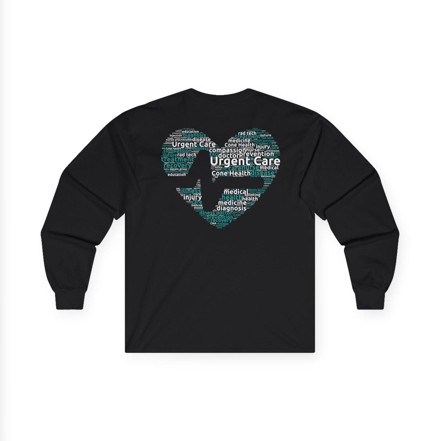 URGENT CARE (Word Heart) Long Sleeve T-Shirt