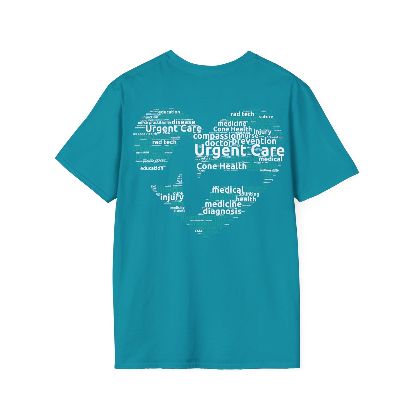 URGENT CARE (Word Heart) Unisex Softstyle T-Shirt