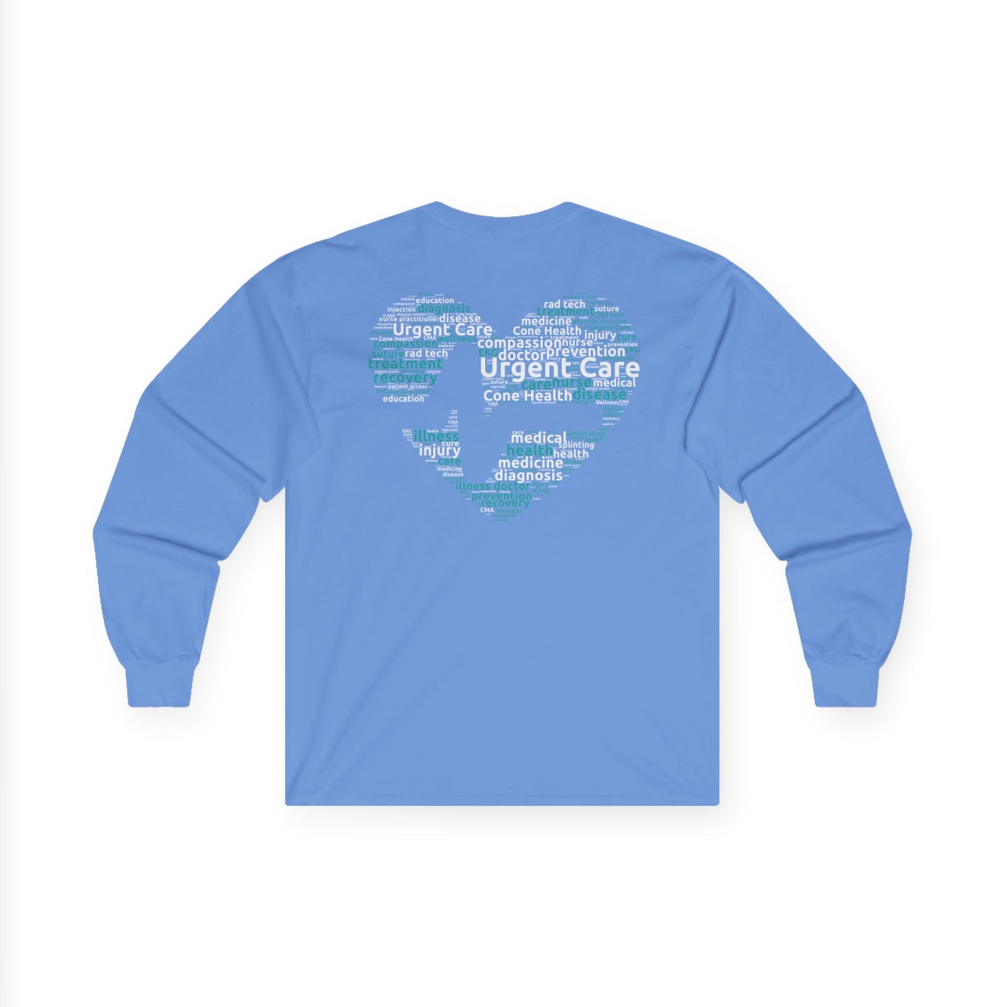 URGENT CARE (Word Heart) Long Sleeve T-Shirt