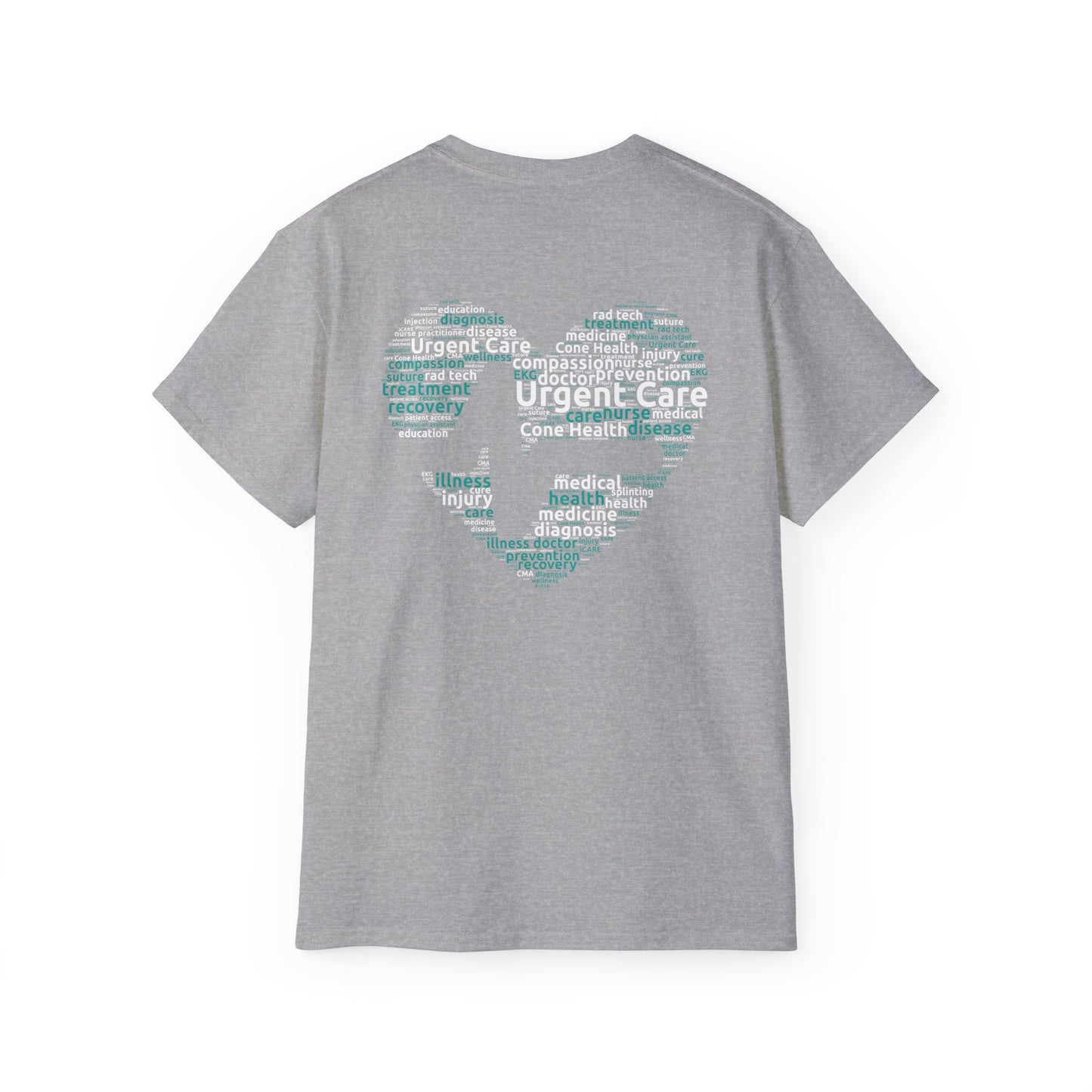URGENT CARE (Word Heart) Short Sleeve T-Shirt