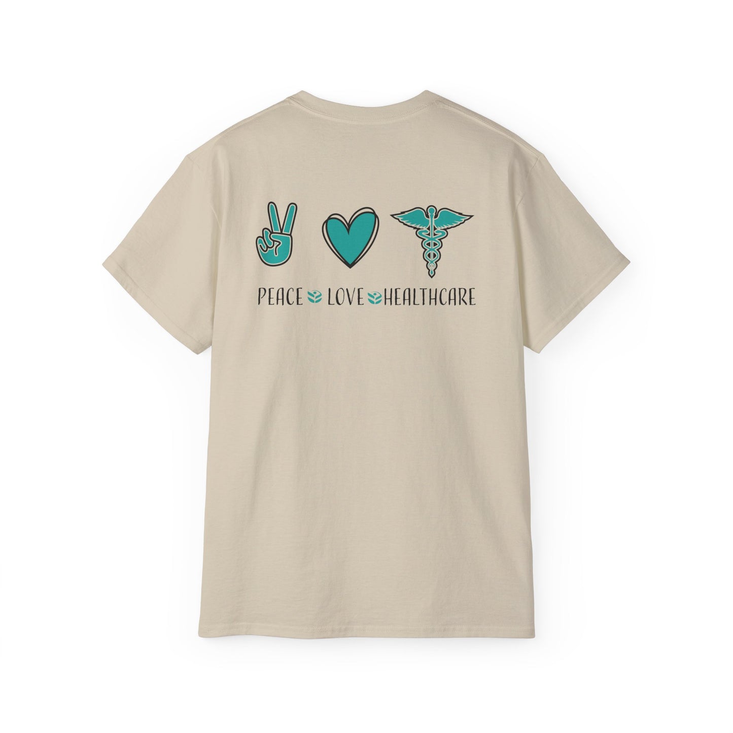 URGENT CARE (Peace, Love & Healthcare) Short Sleeve T-Shirt
