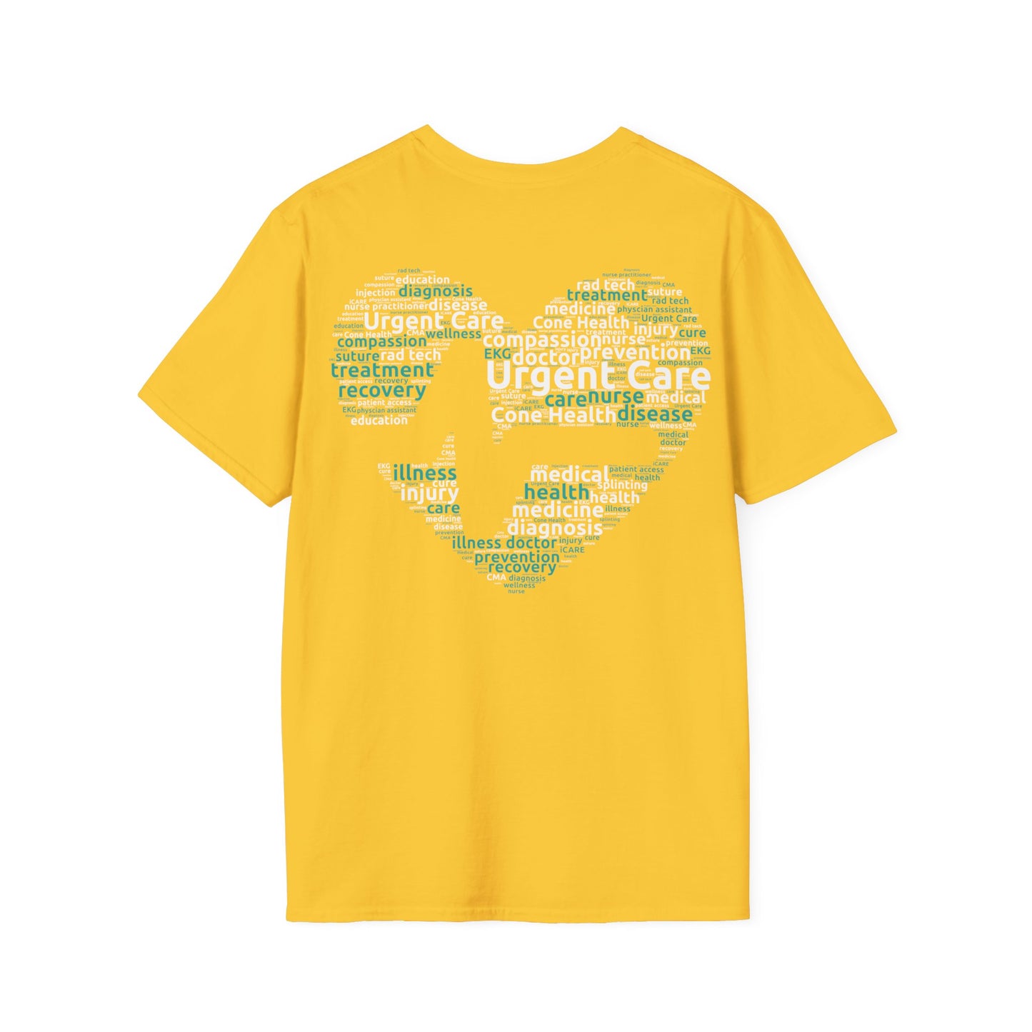 URGENT CARE (Word Heart) Unisex Softstyle T-Shirt