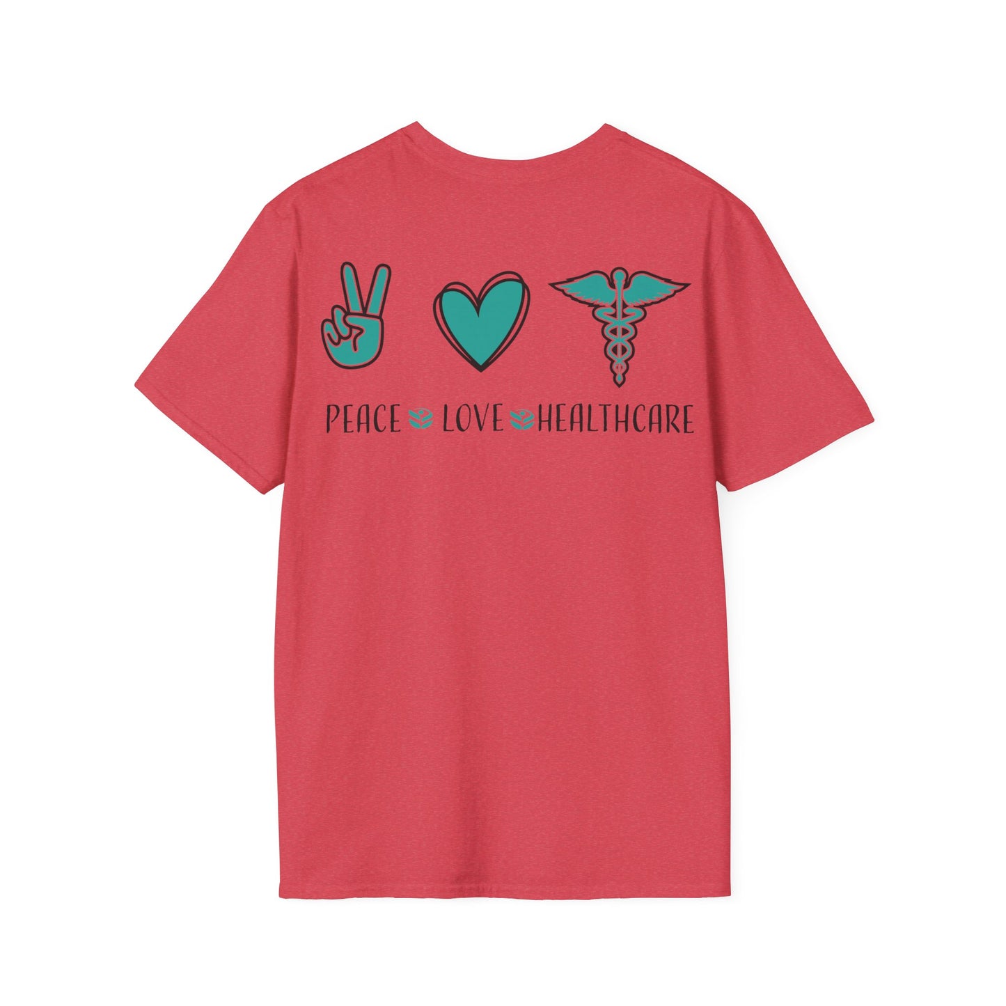 URGENT CARE (Peace, Love & Healthcare) Unisex Softstyle T-Shirt
