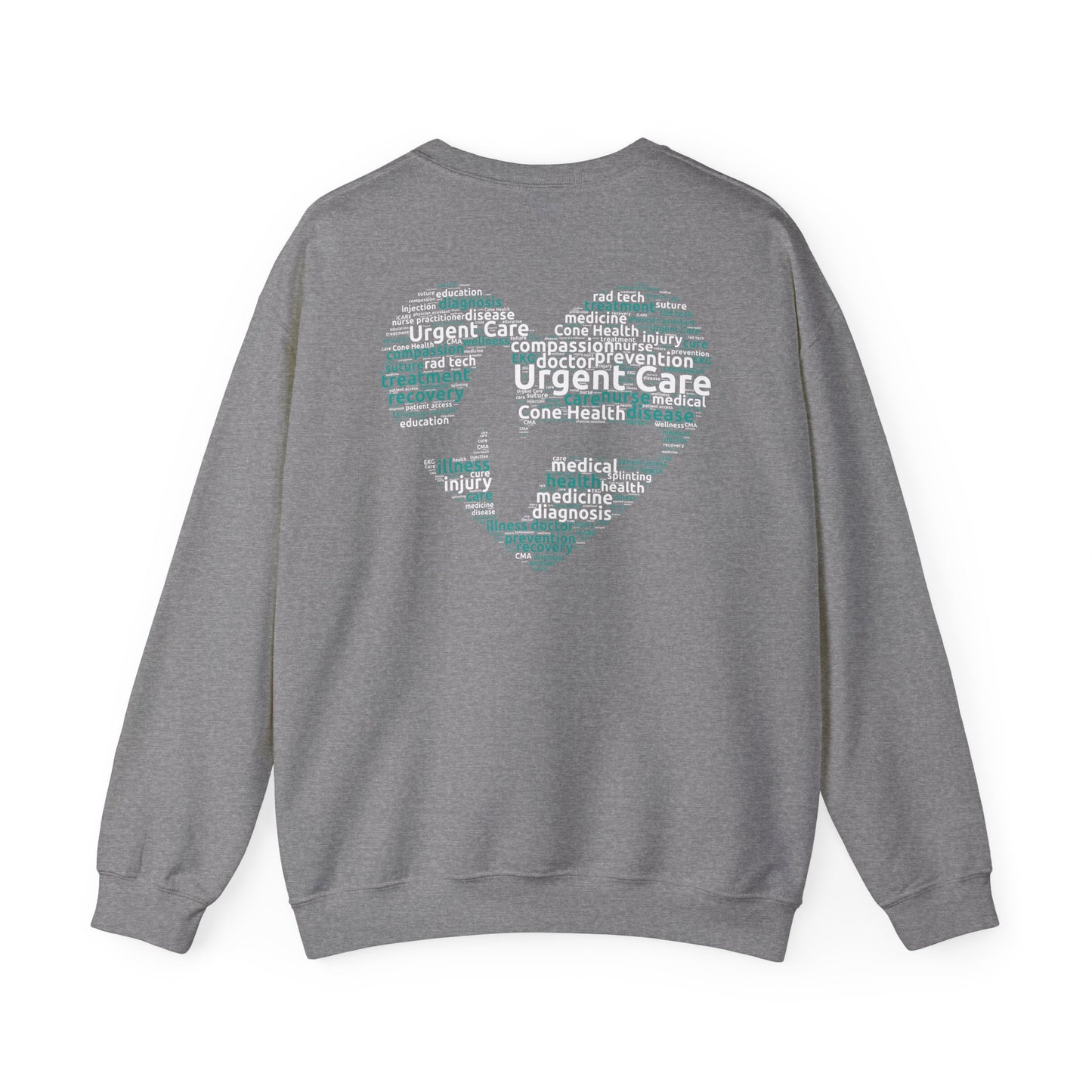 URGENT CARE (Word Heart) Crewneck Sweatshirt
