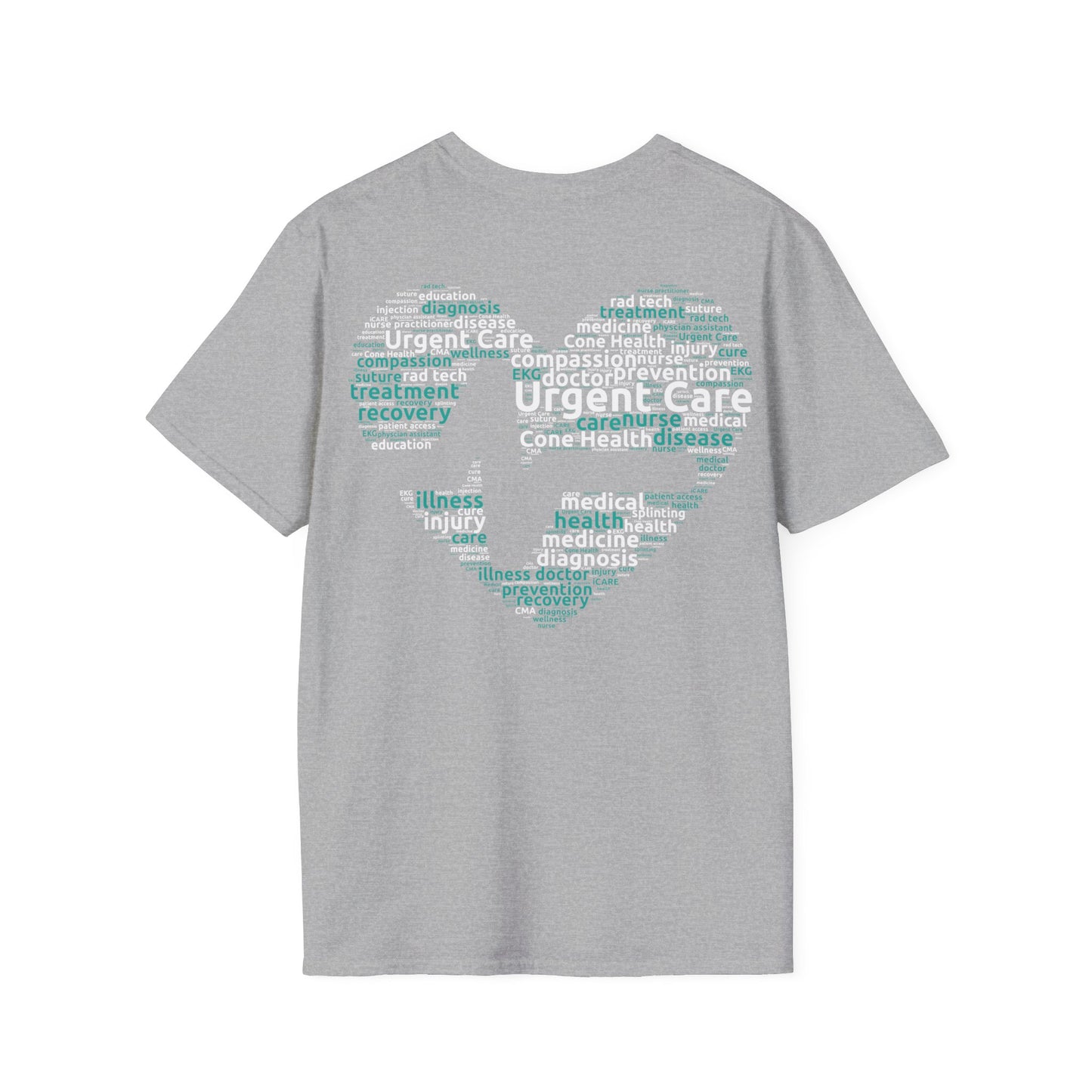 URGENT CARE (Word Heart) Unisex Softstyle T-Shirt