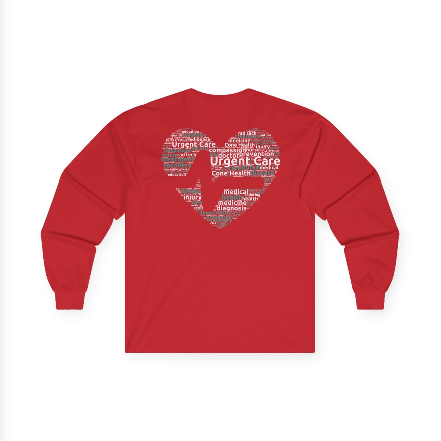 URGENT CARE (Word Heart) Long Sleeve T-Shirt
