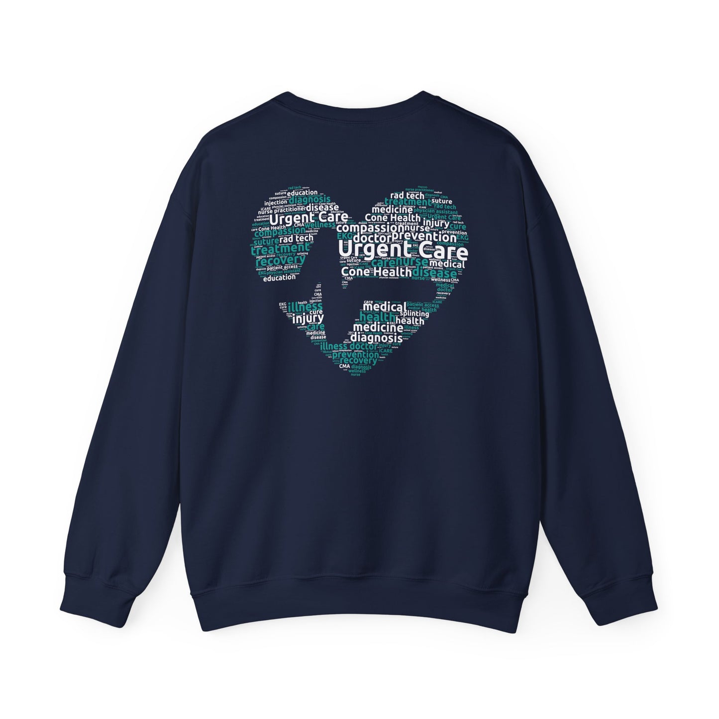URGENT CARE (Word Heart) Crewneck Sweatshirt
