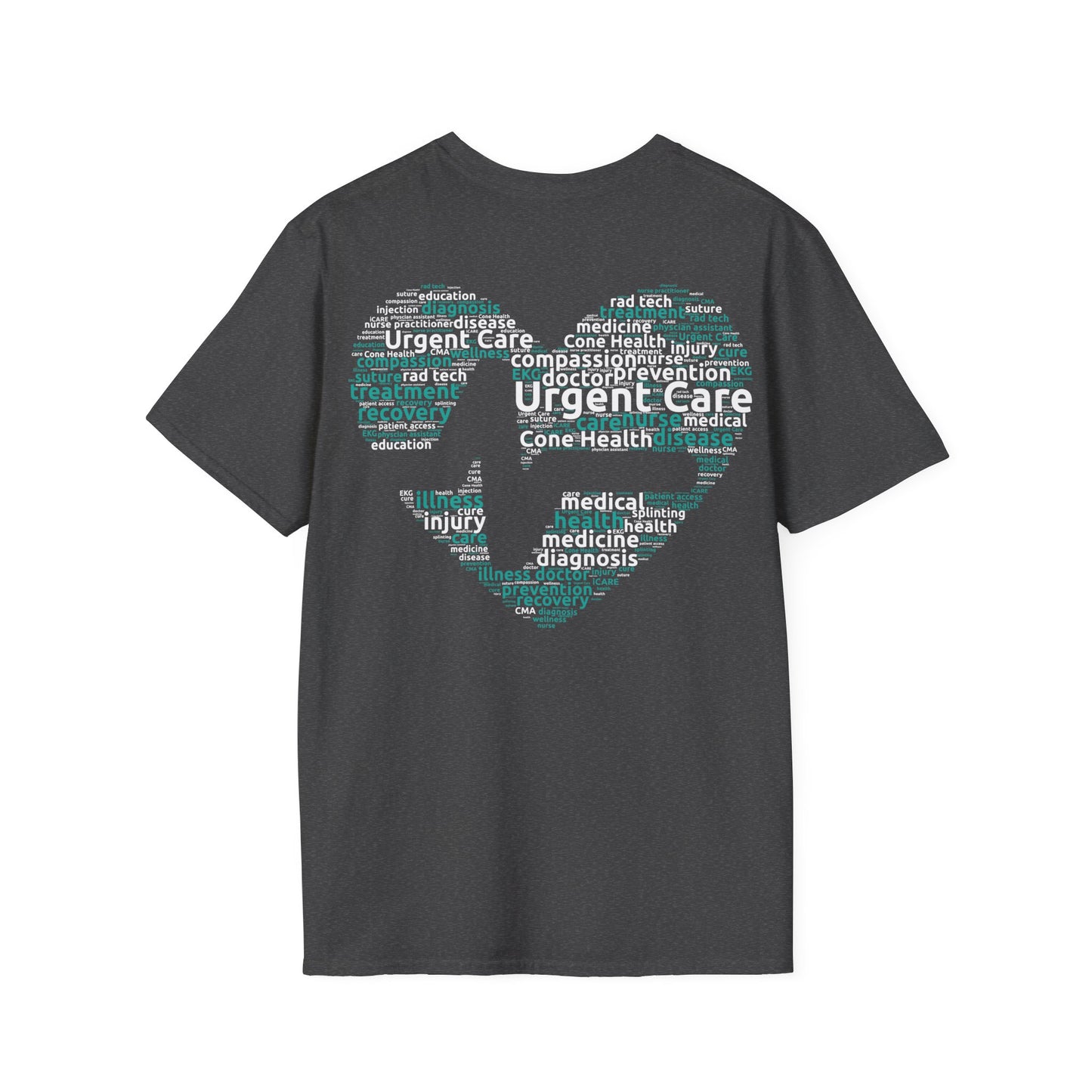 URGENT CARE (Word Heart) Unisex Softstyle T-Shirt