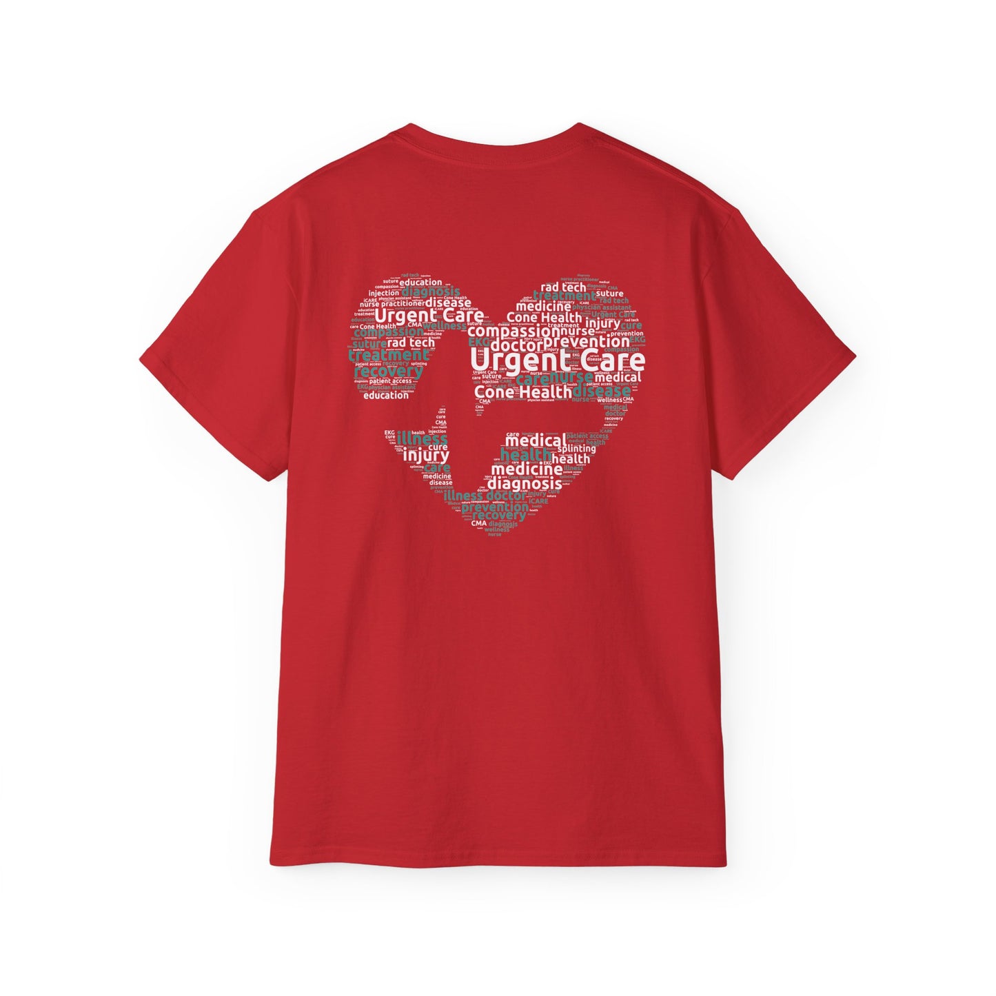 URGENT CARE (Word Heart) Short Sleeve T-Shirt