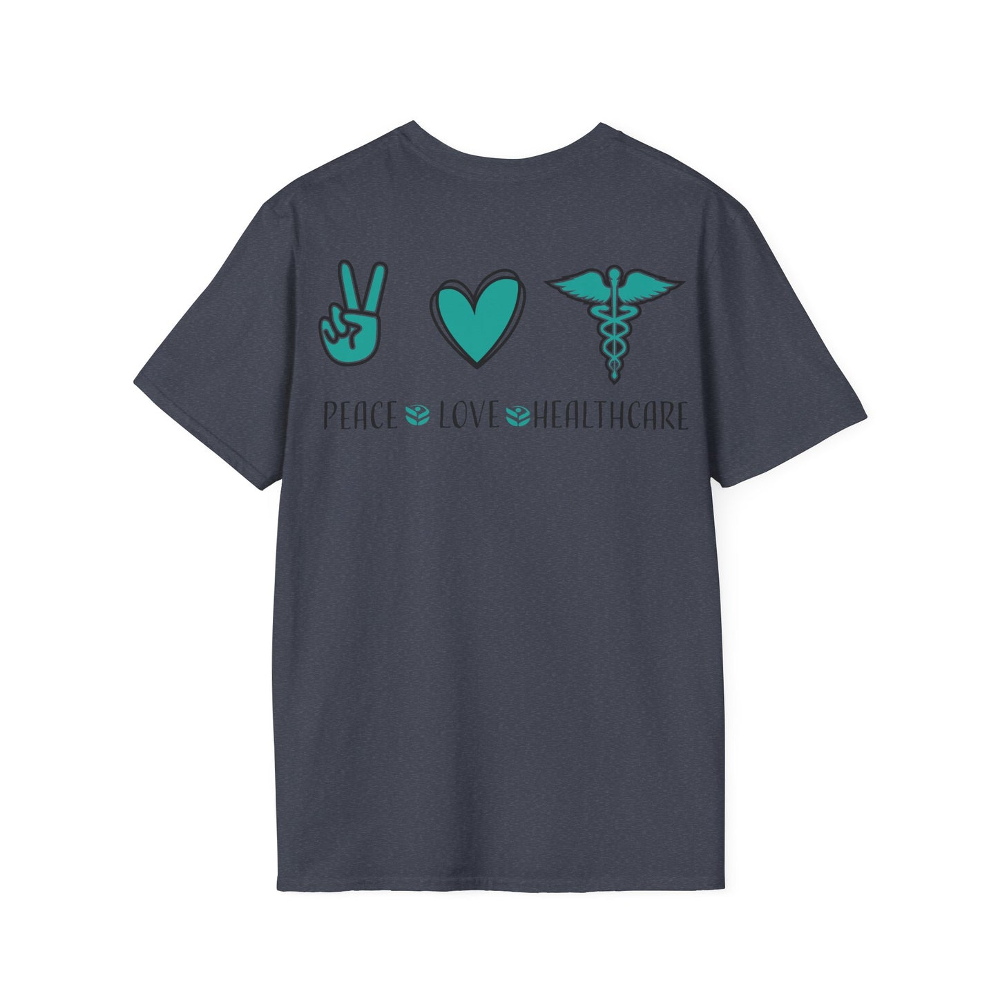 URGENT CARE (Peace, Love & Healthcare) Unisex Softstyle T-Shirt