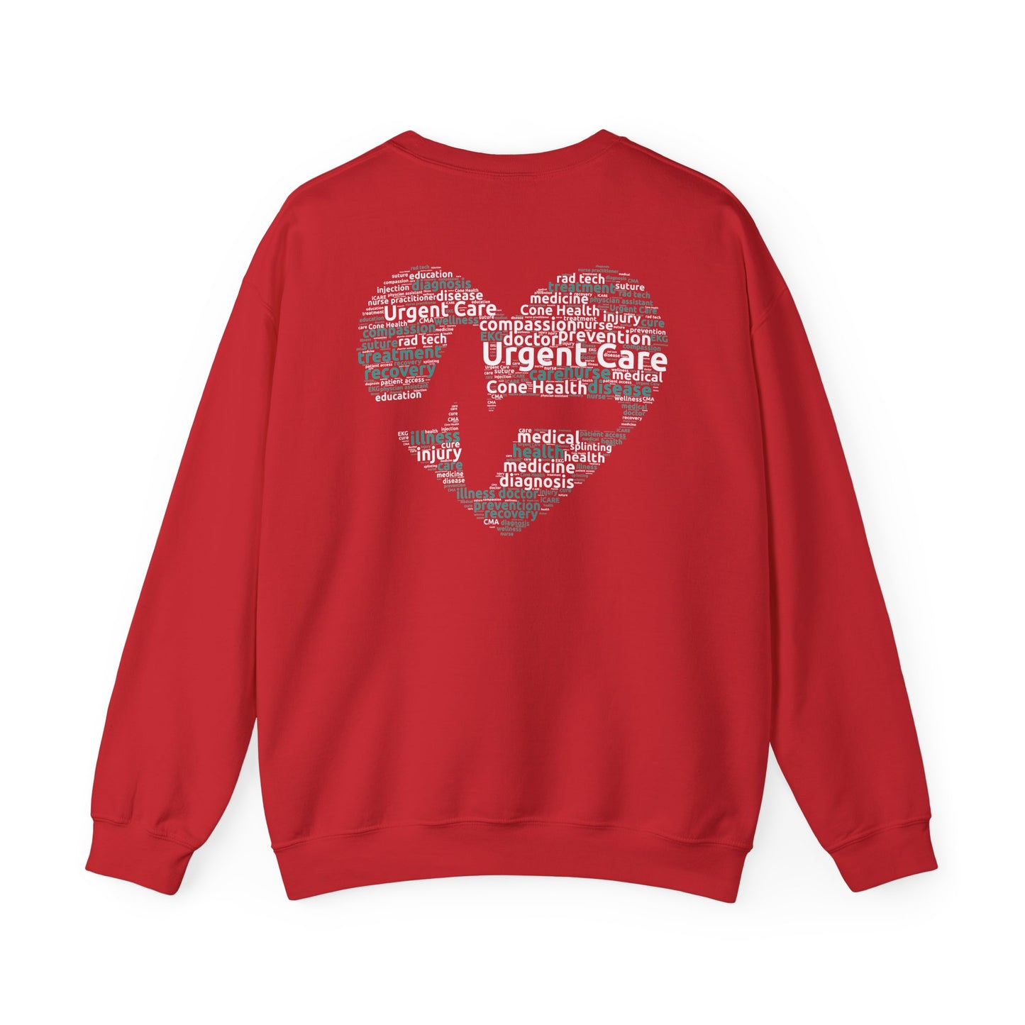 URGENT CARE (Word Heart) Crewneck Sweatshirt