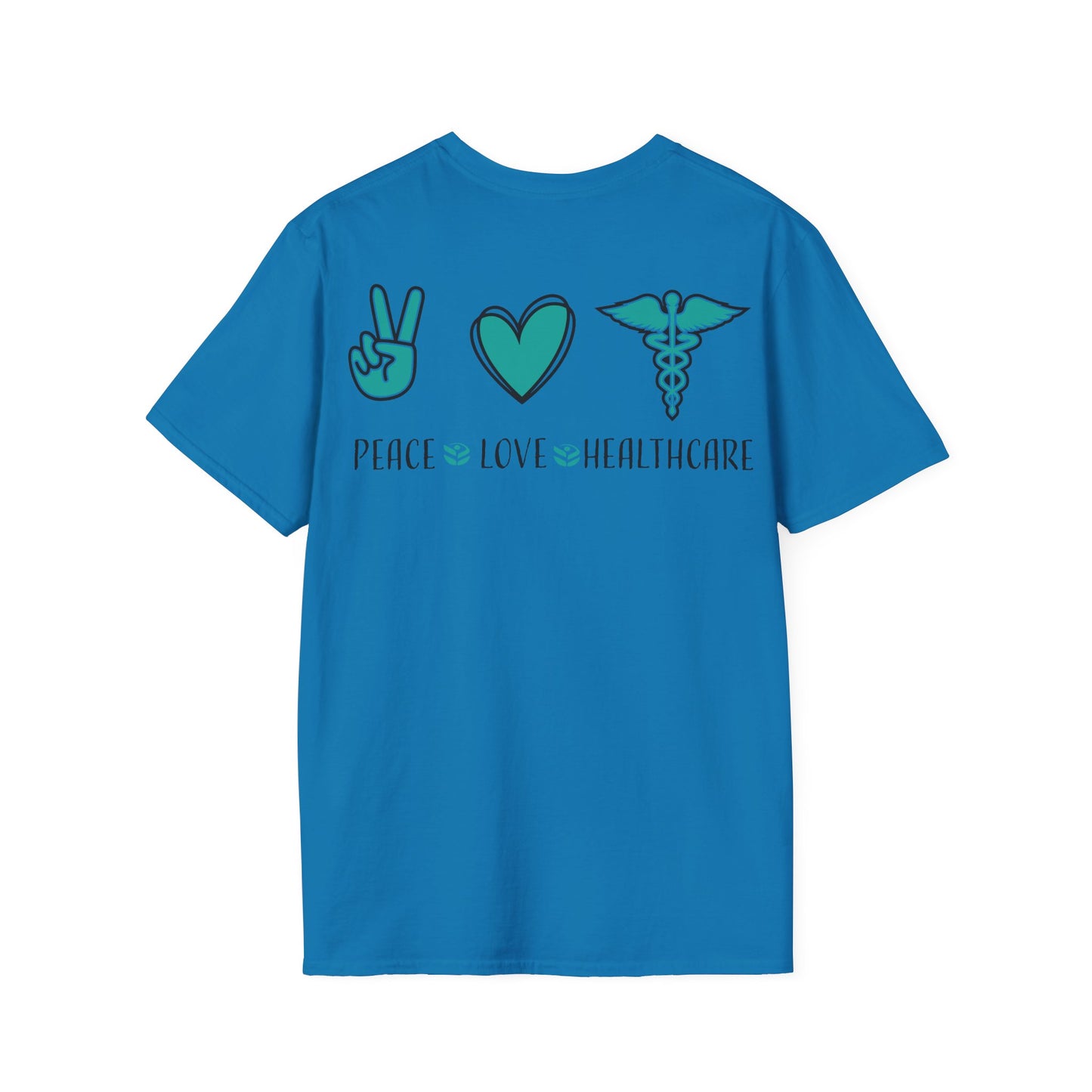 URGENT CARE (Peace, Love & Healthcare) Unisex Softstyle T-Shirt