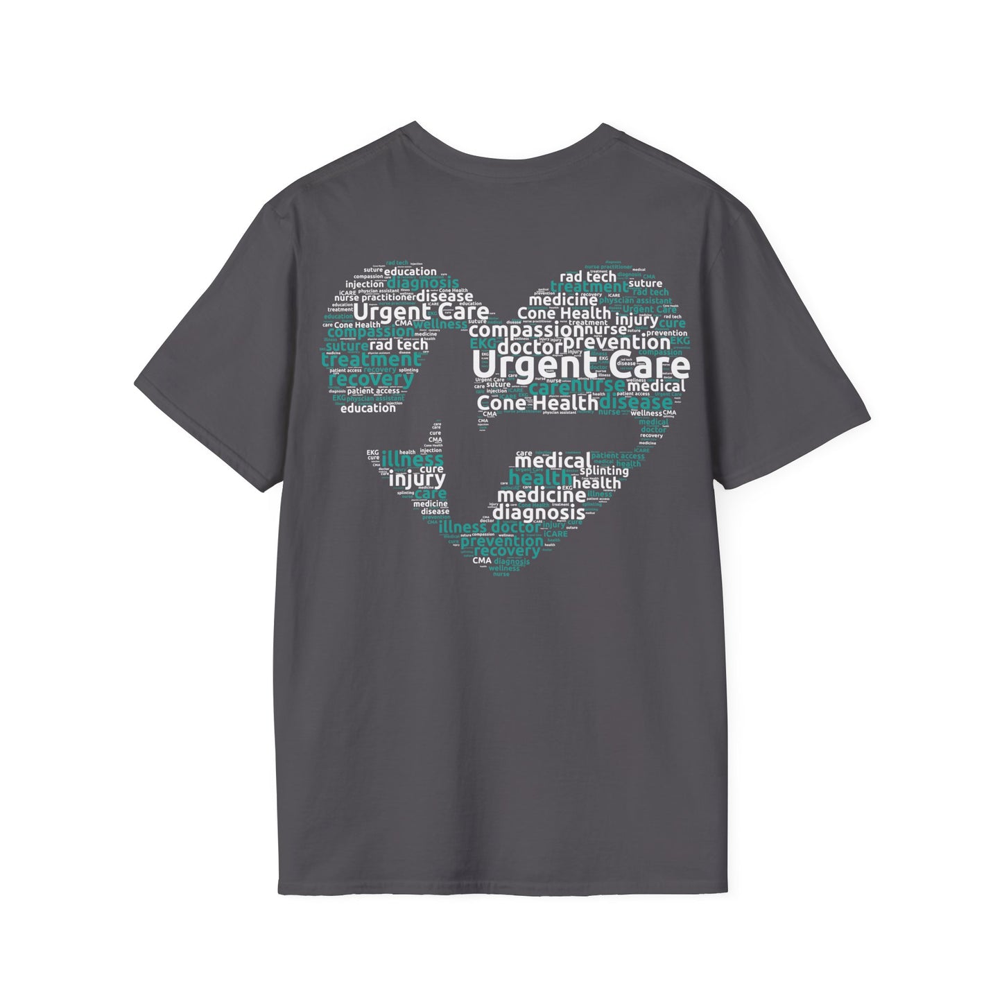 URGENT CARE (Word Heart) Unisex Softstyle T-Shirt