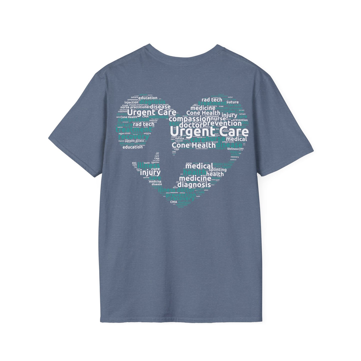 URGENT CARE (Word Heart) Unisex Softstyle T-Shirt