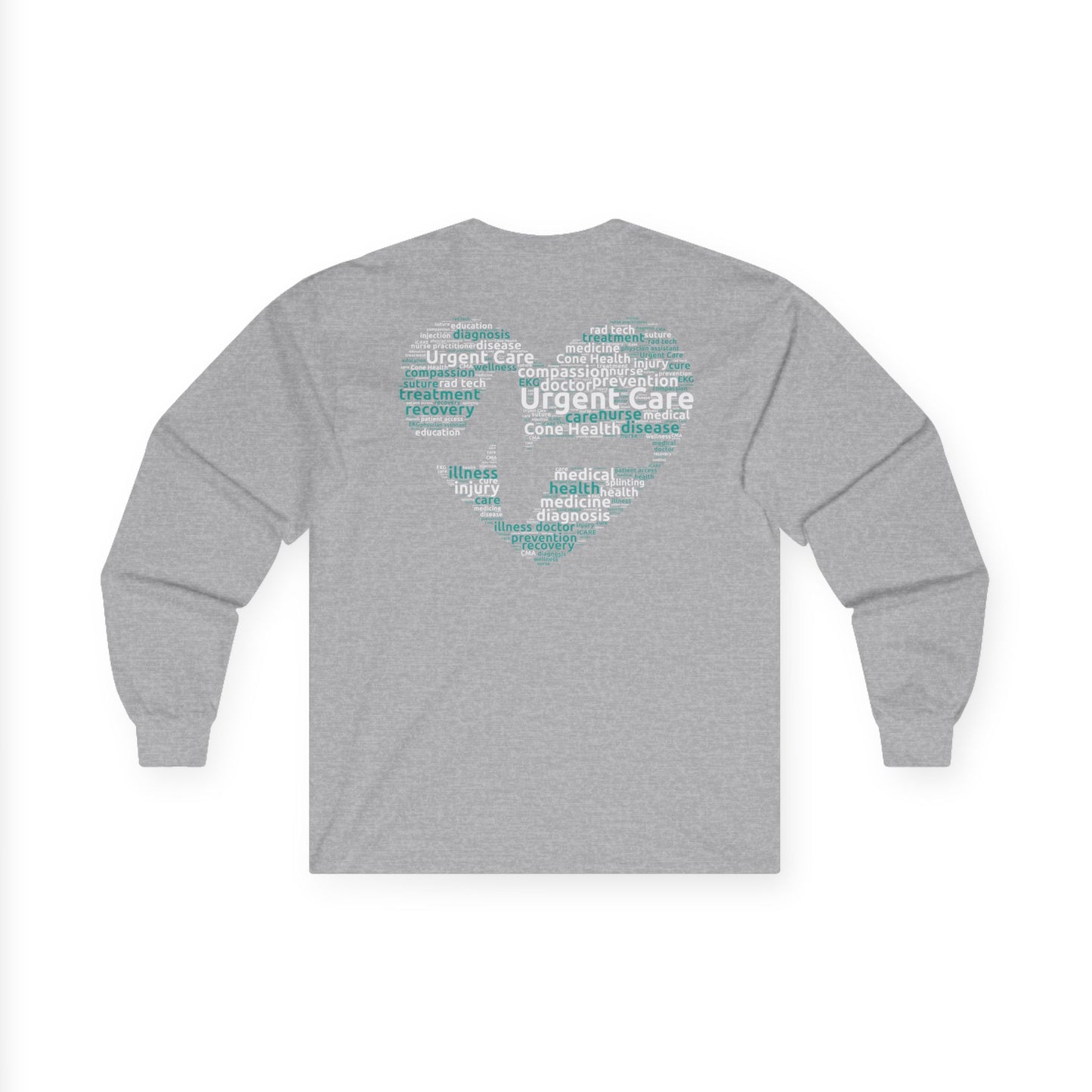 URGENT CARE (Word Heart) Long Sleeve T-Shirt