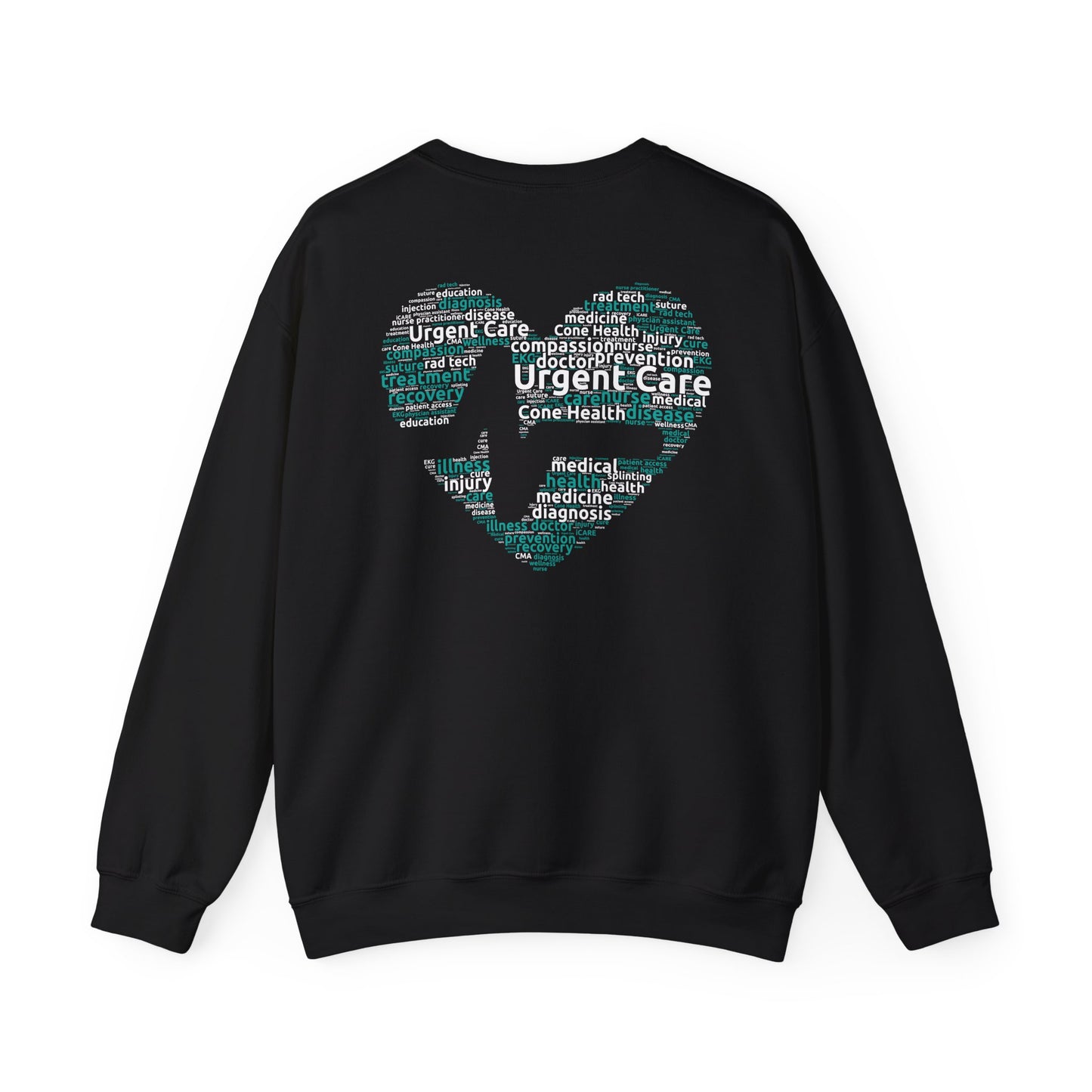 URGENT CARE (Word Heart) Crewneck Sweatshirt