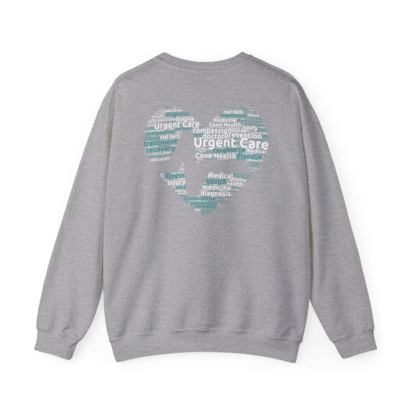 URGENT CARE (Word Heart) Crewneck Sweatshirt