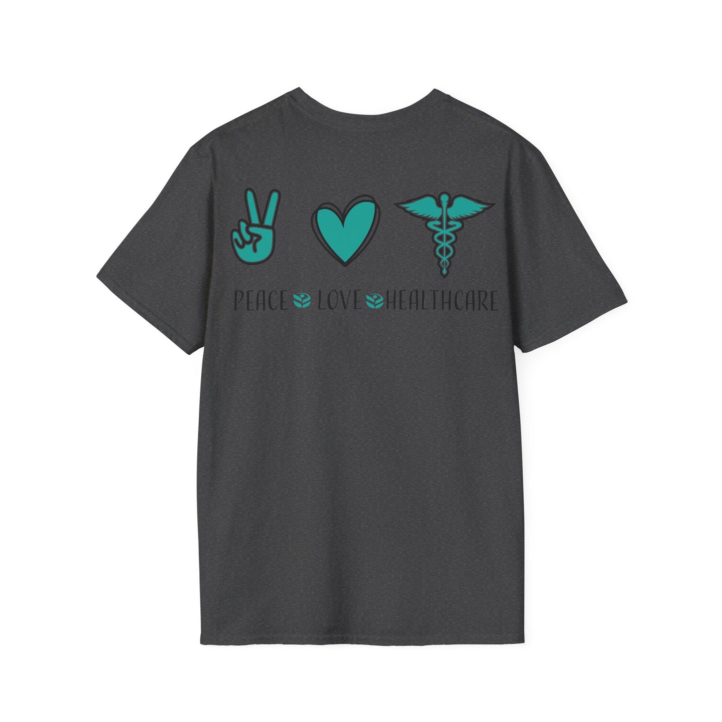 URGENT CARE (Peace, Love & Healthcare) Unisex Softstyle T-Shirt