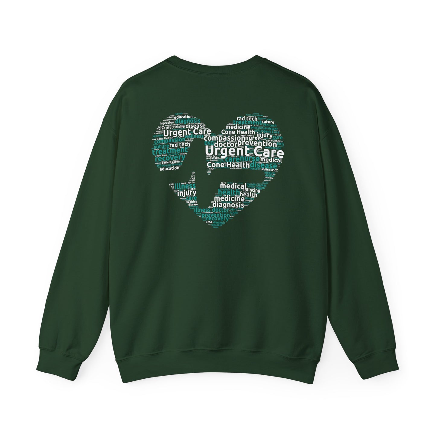 URGENT CARE (Word Heart) Crewneck Sweatshirt