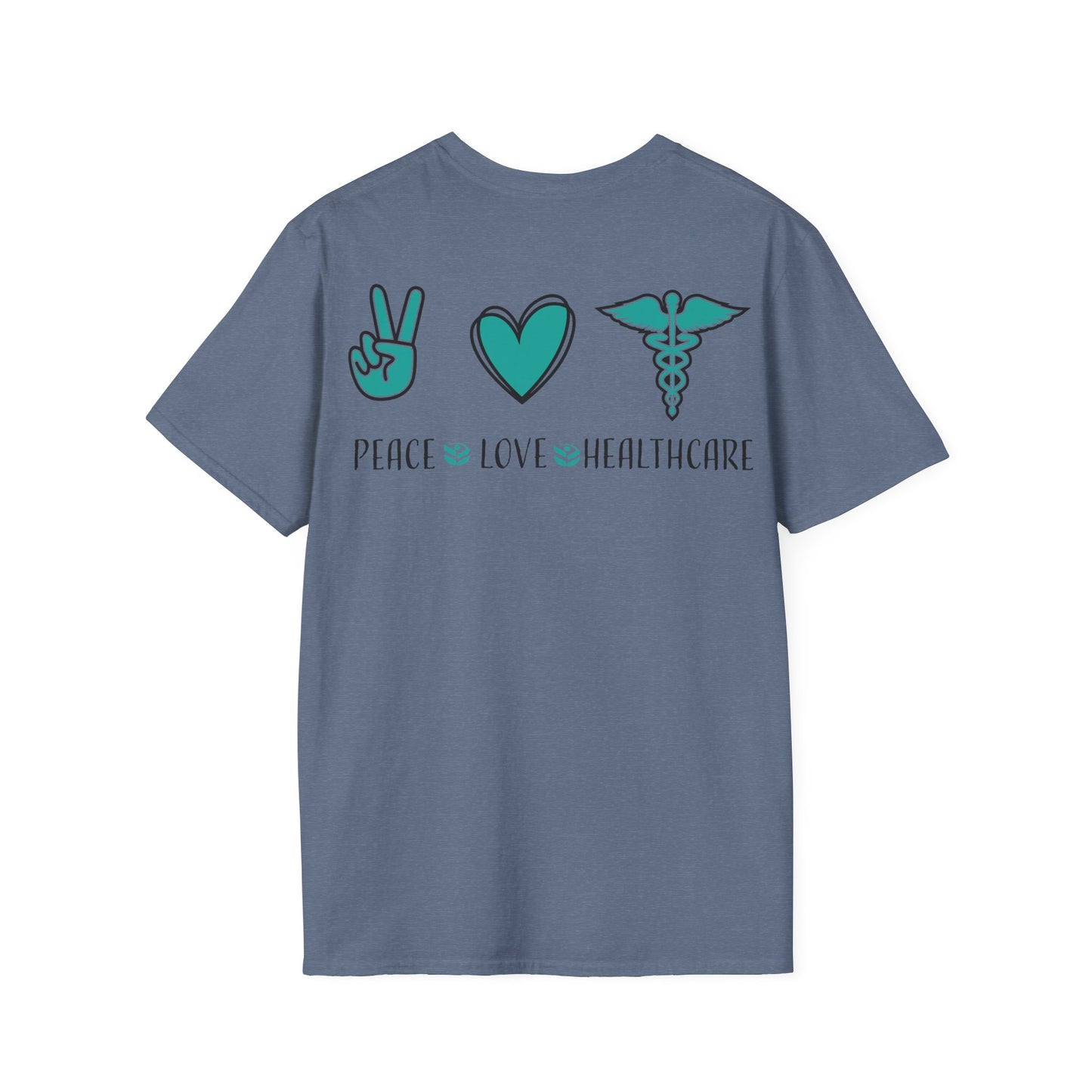 URGENT CARE (Peace, Love & Healthcare) Unisex Softstyle T-Shirt