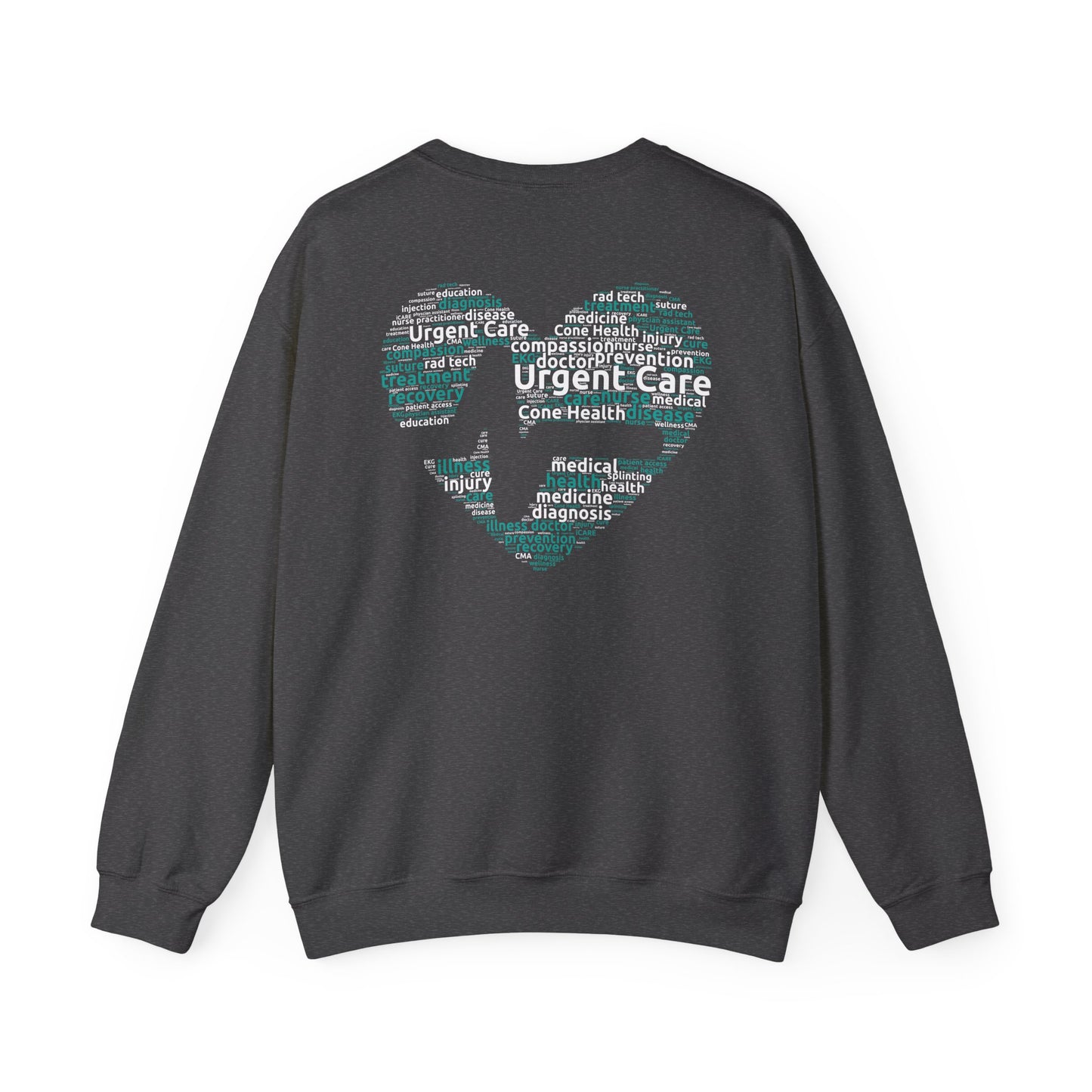 URGENT CARE (Word Heart) Crewneck Sweatshirt