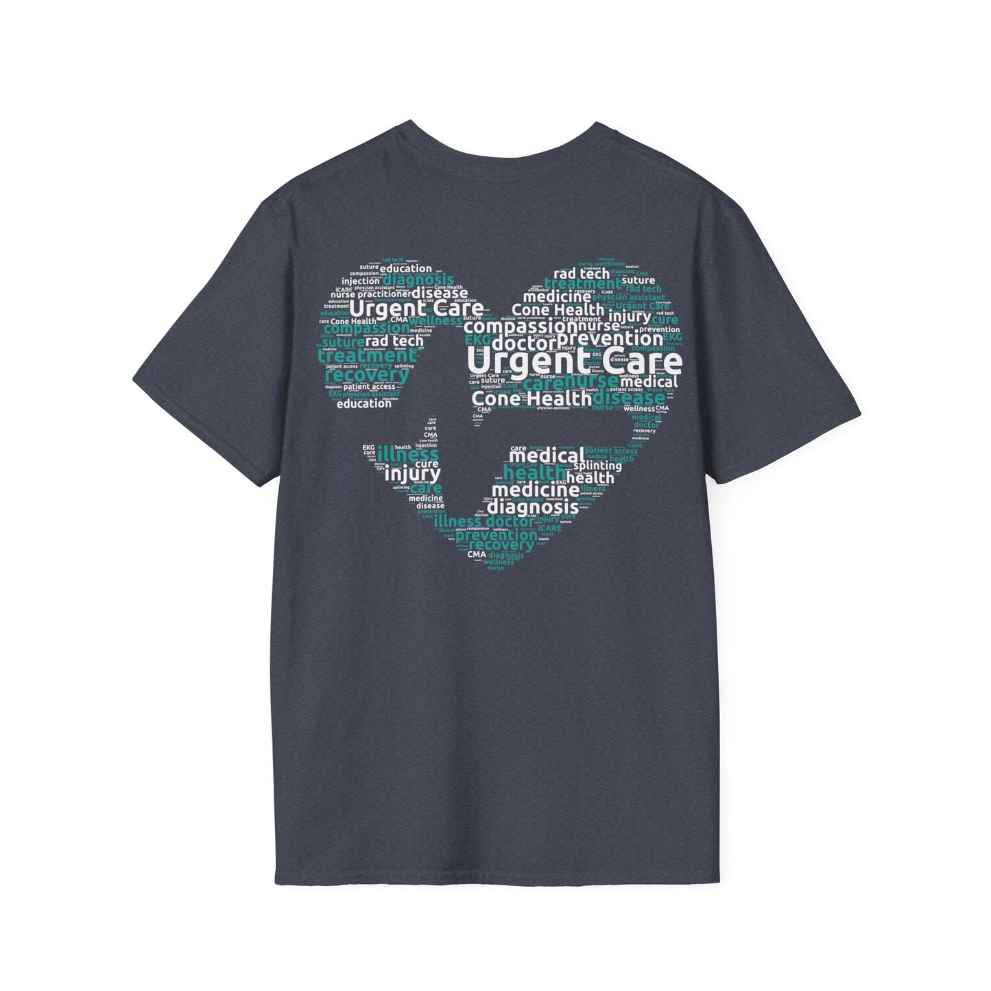 URGENT CARE (Word Heart) Unisex Softstyle T-Shirt