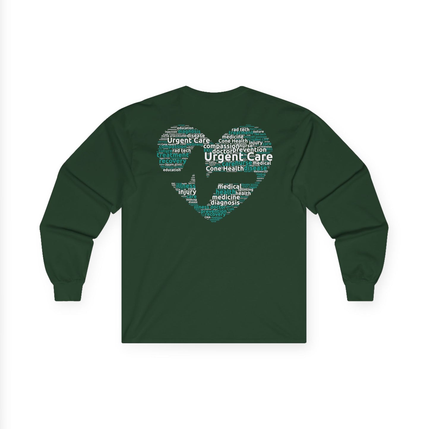 URGENT CARE (Word Heart) Long Sleeve T-Shirt