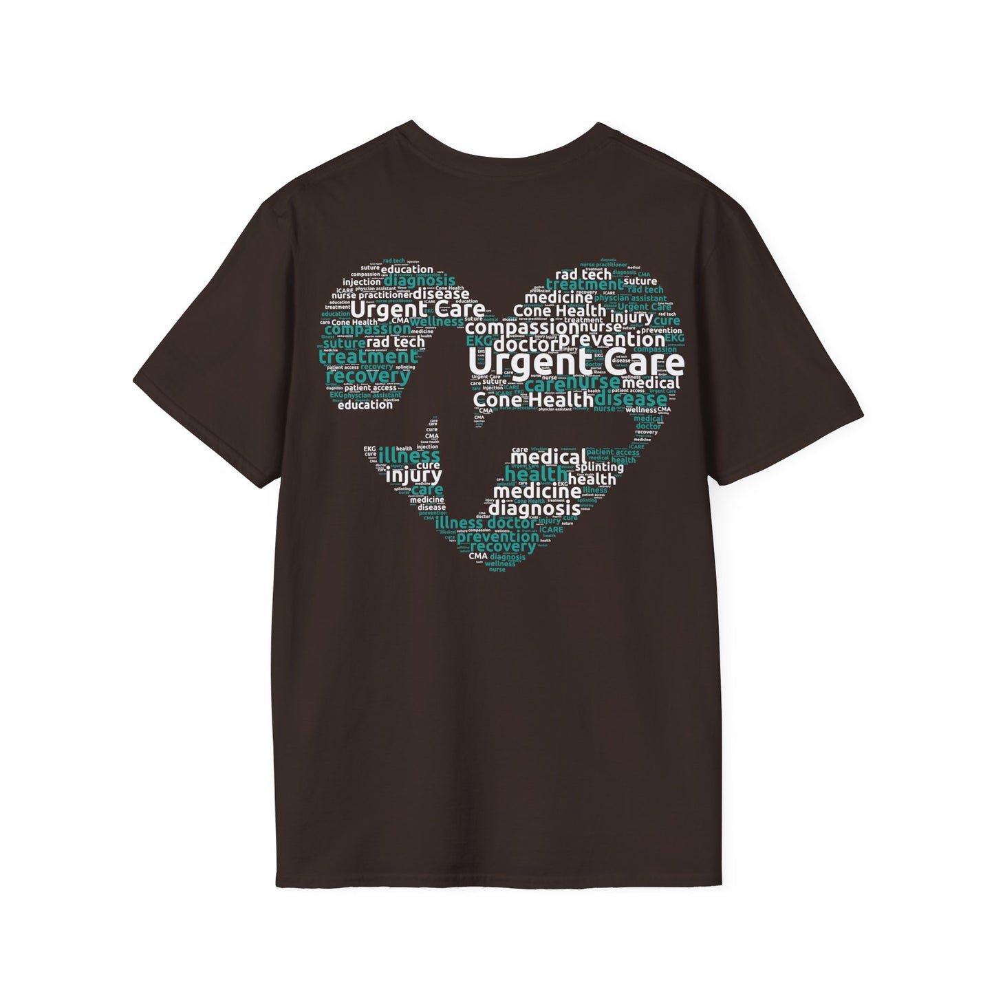 URGENT CARE (Word Heart) Unisex Softstyle T-Shirt