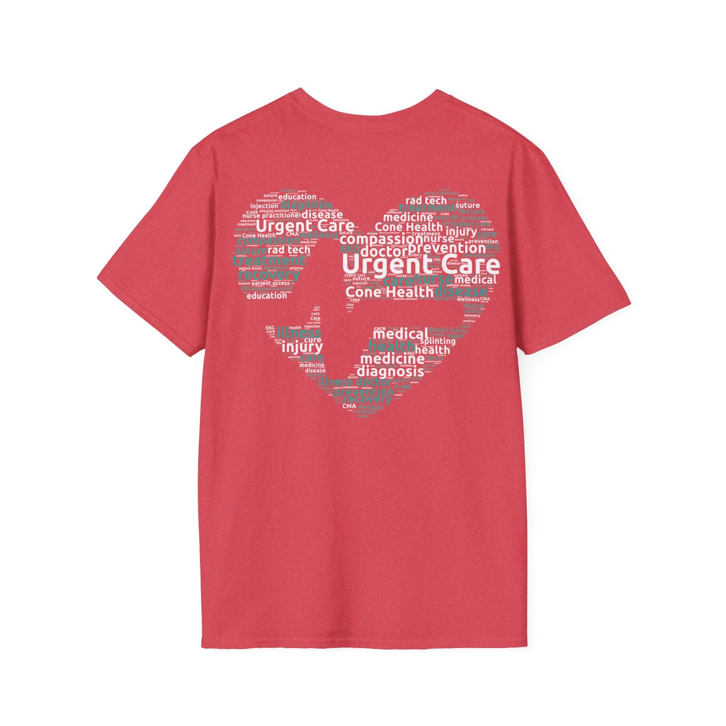 URGENT CARE (Word Heart) Unisex Softstyle T-Shirt