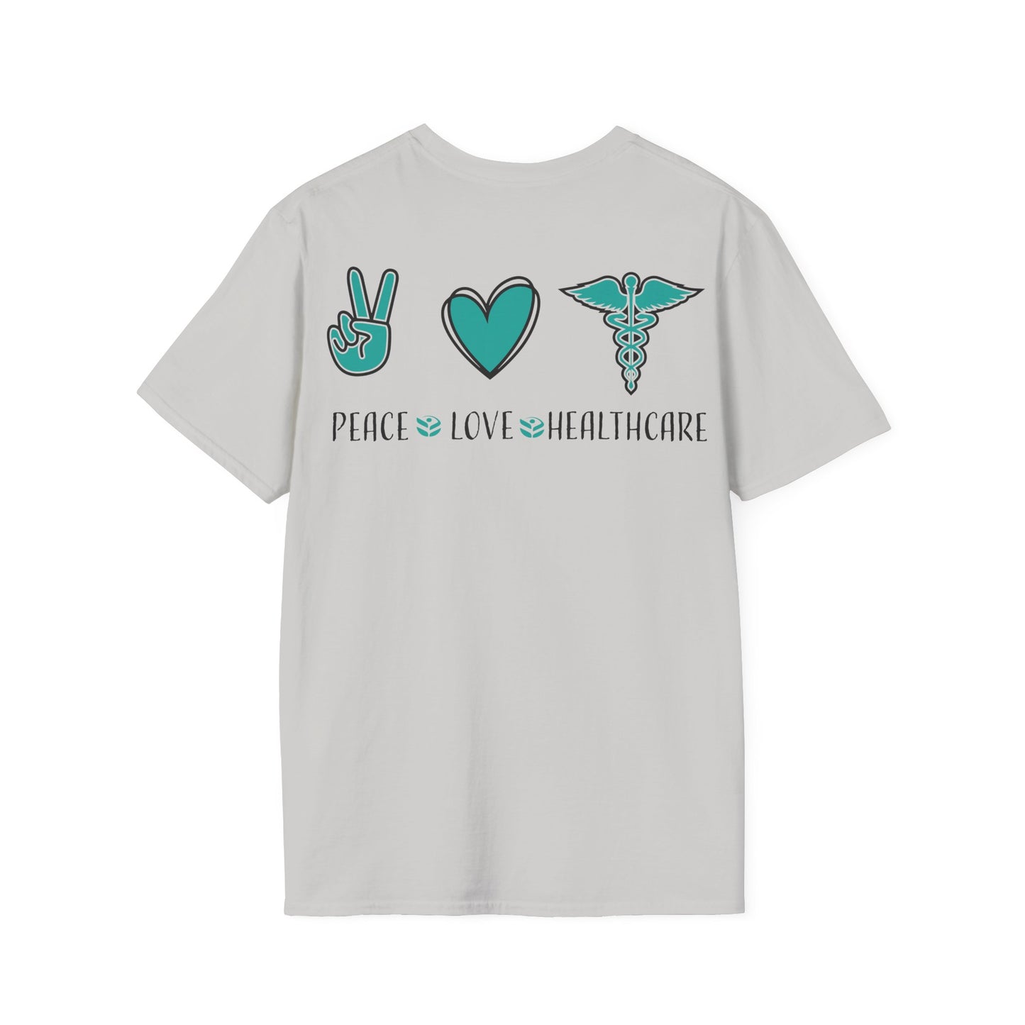 URGENT CARE (Peace, Love & Healthcare) Unisex Softstyle T-Shirt