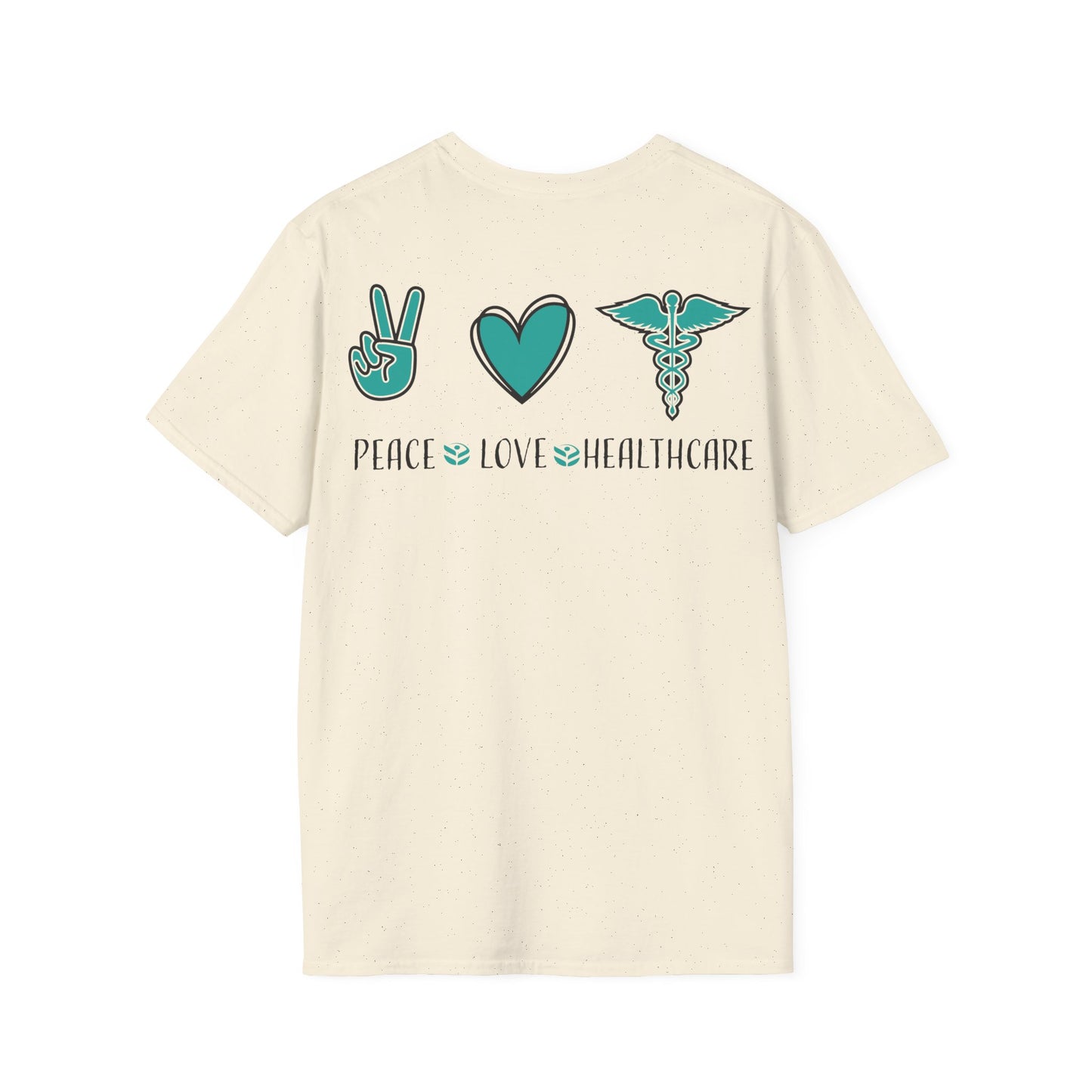 URGENT CARE (Peace, Love & Healthcare) Unisex Softstyle T-Shirt