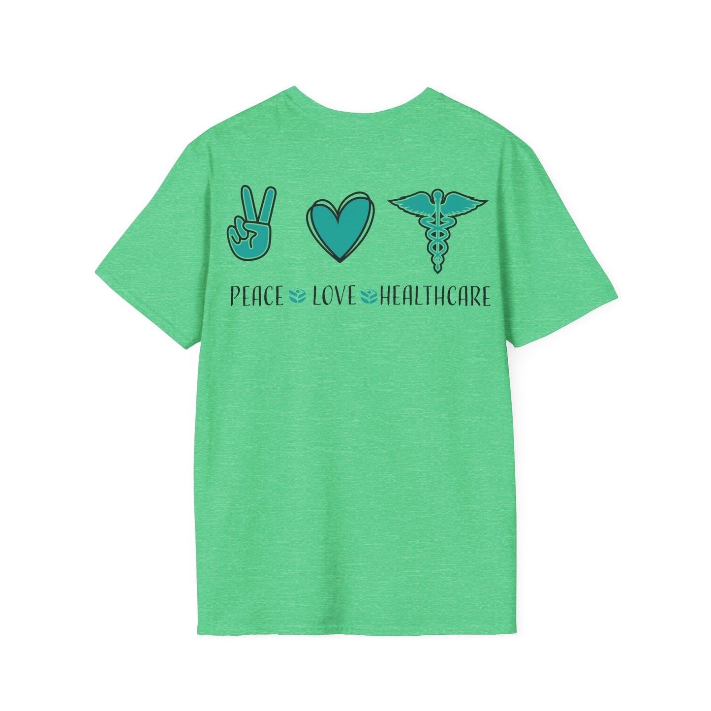 URGENT CARE (Peace, Love & Healthcare) Unisex Softstyle T-Shirt